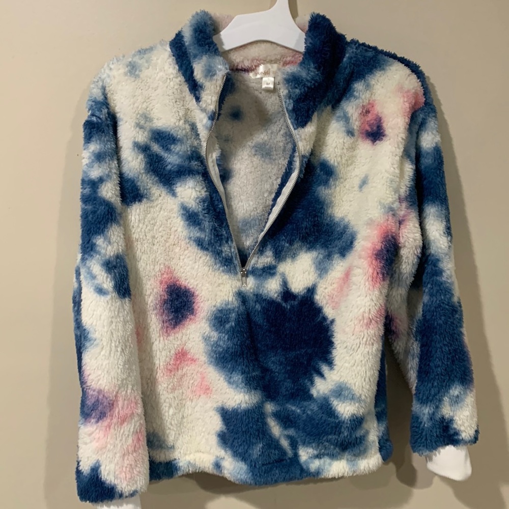 Fluffy girls jacket